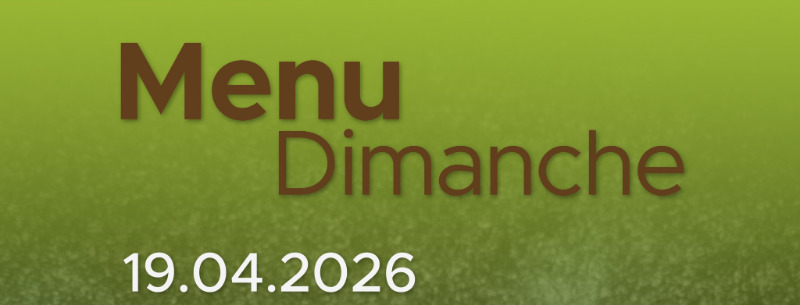 Menu du Dimanche Menu du Dimanche